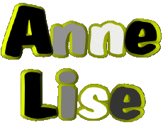 Vorname WEIBLICH - Frankreich A Zusammengesetzter Anne Lise 