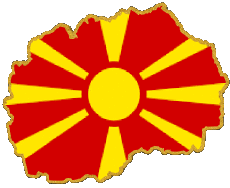 Bandiere Europa Macedonia Carta Geografica 