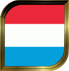 Bandiere Europa Lussemburgo Quadrato 