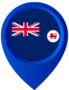Bandiere Oceania Australia Tasmania Perno di posizione 