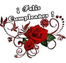 Mensajes Español Feliz Cumpleaños Floral Fondo transparente 004 
