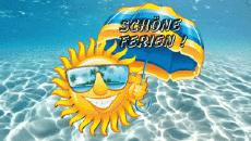 Messages German Schöne Ferien Animated Background 002 