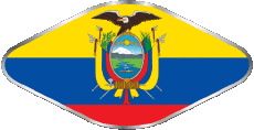 Banderas América Ecuador Oval 02 