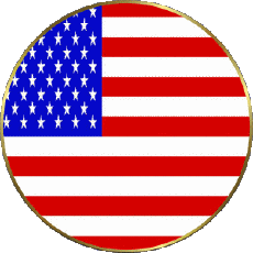 Bandiere America U.S.A Tondo 
