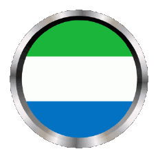 Bandiere Africa Sierra Leone Rotondo - Anelli 