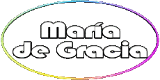 Nome FEMMINILE - Spagna M Composto María de Gracia 