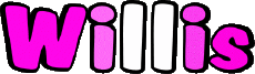 Prénoms MASCULIN - UK - USA W Willis 