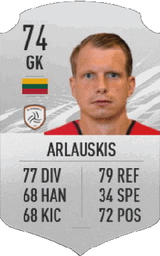 Multimedia Videospiele F I F A - Karten Spieler Litauen Giedrius Arlauskis 