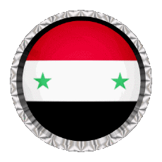 Flags Asia Syria Round - Rings 