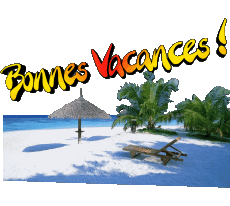 Mensajes Francés Bonnes Vacances Fondo transparente 28 