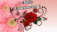Messages Espagnol Feliz Cumpleaños Floral Fond Animé 002 