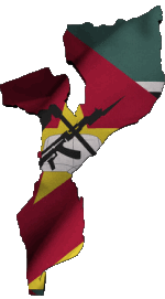 Banderas África Mozambique Mapa 