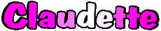 Vorname WEIBLICH - Frankreich C Claudette 