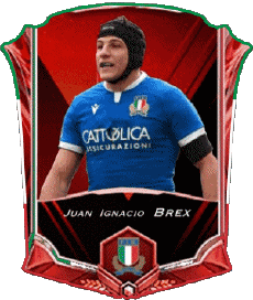 Sports Rugby - Joueurs Italie Juan Ignacio Brex 