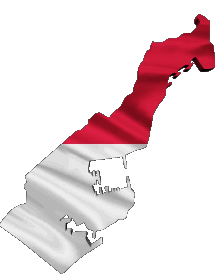 Drapeaux Europe Monaco Carte 