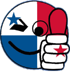 Fahnen Amerika Panama Smiley - OK 