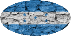 Bandiere America Honduras Ovale 