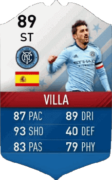 Multimedia Videospiele F I F A - Karten Spieler Spanien David Villa 
