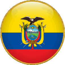 Bandiere America Ecuador Tondo 