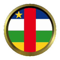 Flags Africa Centrafrique Round - Rings 