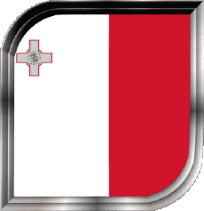 Bandiere Europa Malta Quadrato 