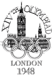 1948-Sport Olympische Spiele Geschichte Logo 