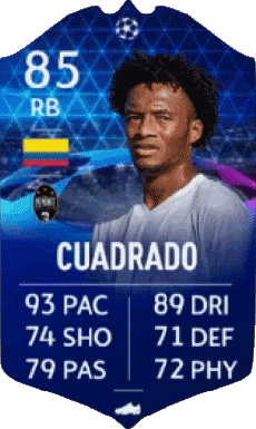 Multi Média Jeux Vidéo F I F A - Joueurs Cartes Colombie Juan Cuadrado 