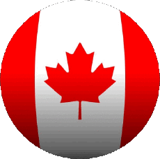 Drapeaux Amériques Canada Rond 