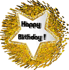 Mensajes Inglés Happy Birthday Balloons - Confetti 011 