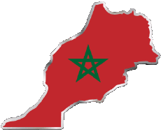Drapeaux Afrique Maroc Carte 
