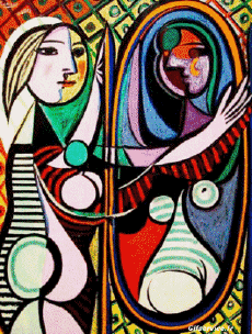 Umorismo -  Fun Morphing - Sembra Artisti pittori ricreazioni d'arte covid contenimento Getty sfida - Pablo Picasso 