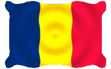 Drapeaux Afrique Tchad Ondulation 