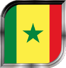 Bandiere Africa Senegal Quadrato 