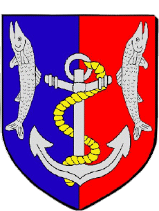 Blasón-Banderas Francia Departamentos - Ciudades 62 BERCK Blasón