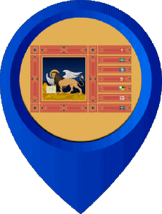 Flags Europe Italy Veneto Location Pin 