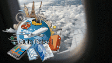 Messages Allemand Gute Reise Fond Animé 002 