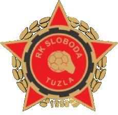 Sport Handballschläger Logo Bosnien und Herzegowina RK  Sloboda Tuzla 