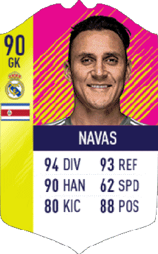 Multi Média Jeux Vidéo F I F A - Joueurs Cartes Costa Rica Keylor Navas 