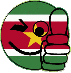 Drapeaux Amériques Suriname Smiley - OK 