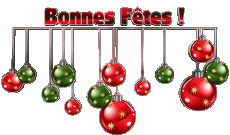 Nombre - Mensajes Mensajes -  Francés Bonnes Fêtes Série 08 