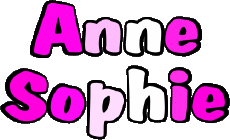 Vorname WEIBLICH - Frankreich A Zusammengesetzter Anne Sophie 