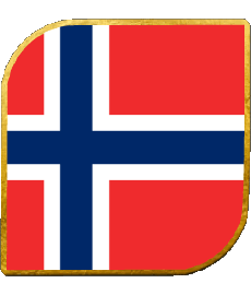 Flags Europe Norway Square 