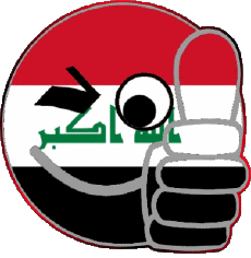 Drapeaux Asie Iraq Smiley - OK 