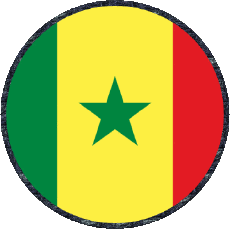 Bandiere Africa Senegal Tondo 