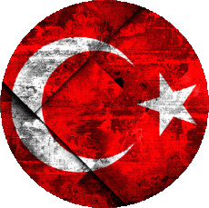 Bandiere Asia Turchia Tondo 