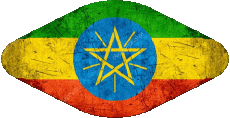 Banderas África Etiopía Oval 02 