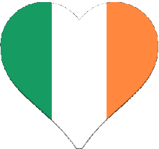 Bandiere Europa Irlanda Cuore 