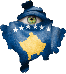 Banderas Europa Kosovo Mapa 