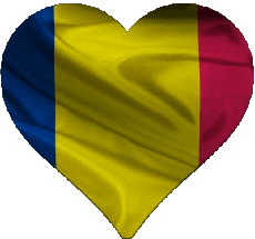 Bandiere Europa Romania Cuore 