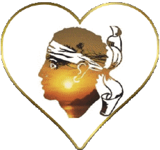 Flags France Regions Corsica Heart 